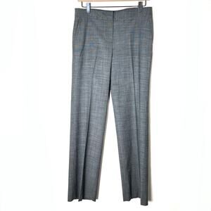 Talbots gray wool bl wide leg business casual signature dress pants size 4 B159